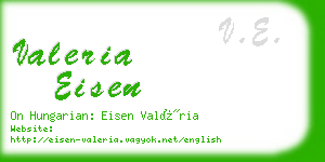 valeria eisen business card